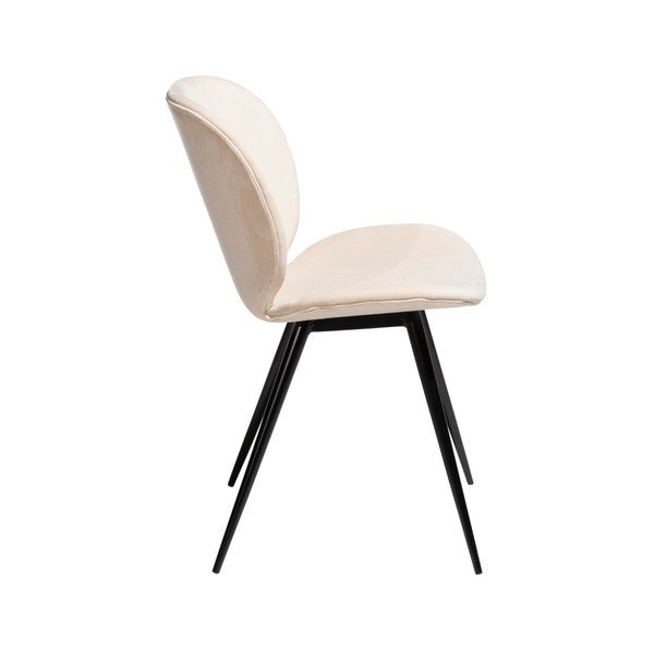 Bež stolica za blagovanje DAN – FORM Denmark Cloud Velvet-image-1