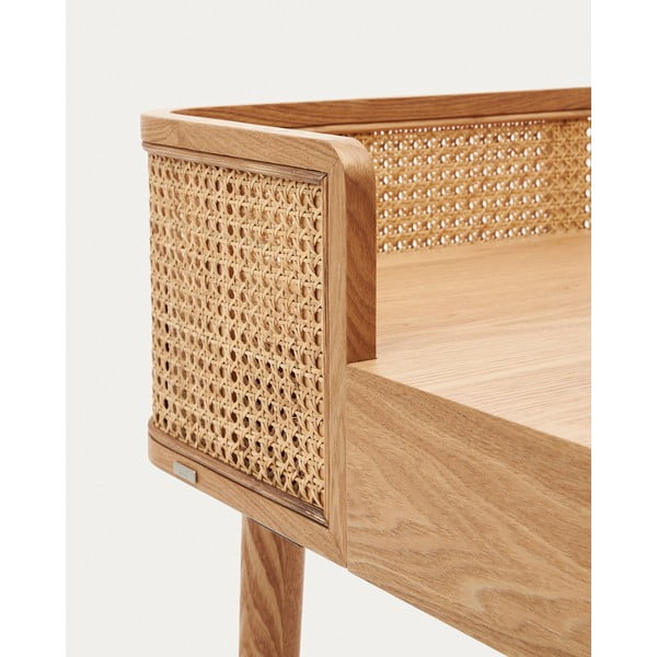 Radni stol u dekoru jasena 62x105 cm Araxi – Kave Home-image-4