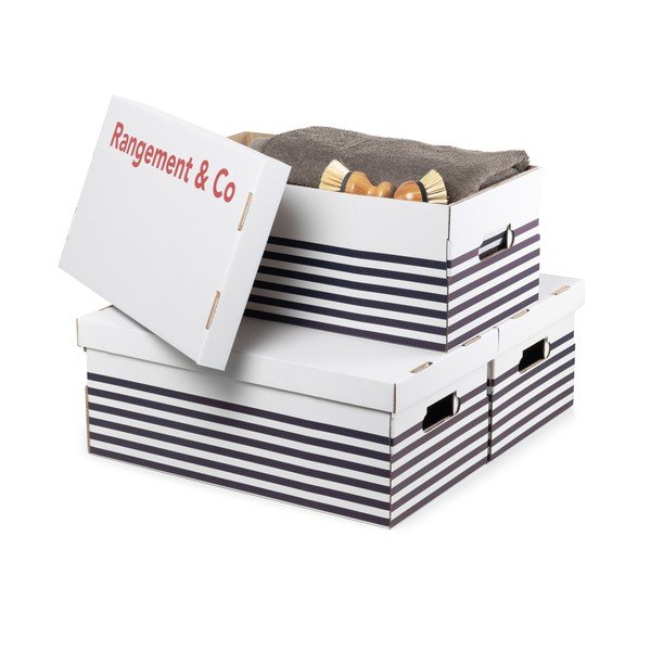 Set od 3 kutije za pohranu Compactor Marinieres-image-4