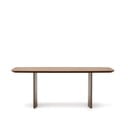 Smeđi blagovaonski stol u dekoru oraha 100x200 cm Litto – Kave Home