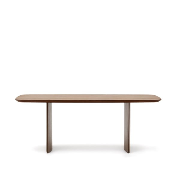 Smeđi blagovaonski stol u dekoru oraha 100x200 cm Litto – Kave Home