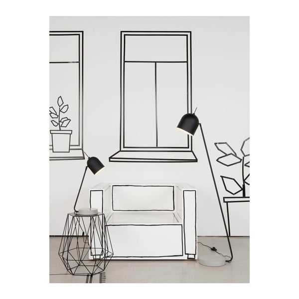 Crna samostojeća lampa s betonskom bazom - it's about RoMi Madrid-image-3