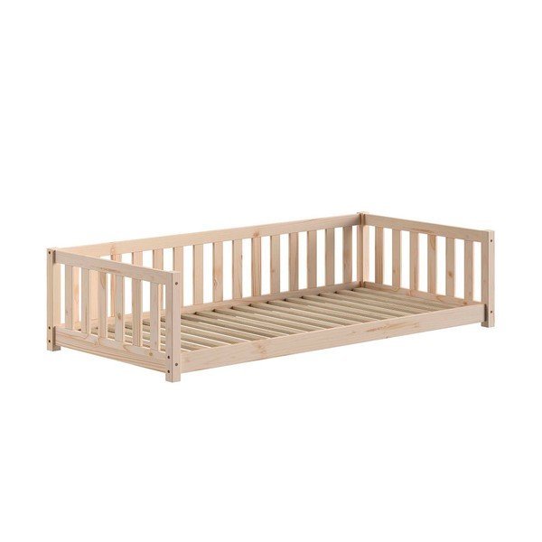 Dječji krevet od masivnog bora s podnicom 90x200 cm u prirodnoj boji Dallas – Vipack-image-2