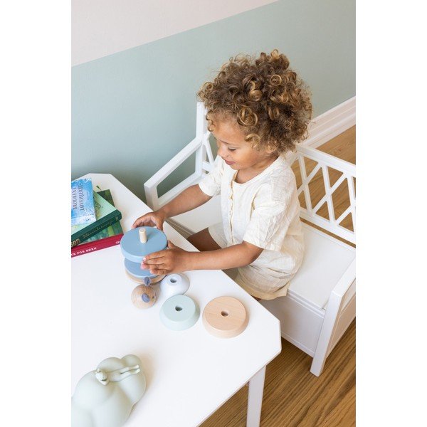 Bijela dječja klupa Harlequin – Cam Cam Copenhagen-image-4