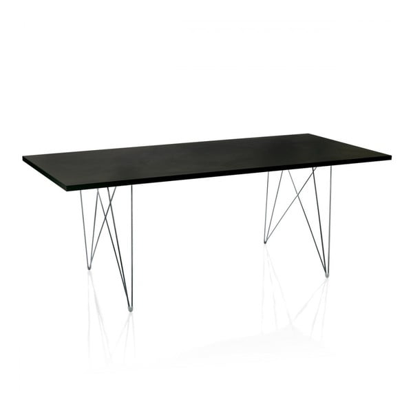 Crni blagovaonski stol Magis Bella, 200 x 90 cm