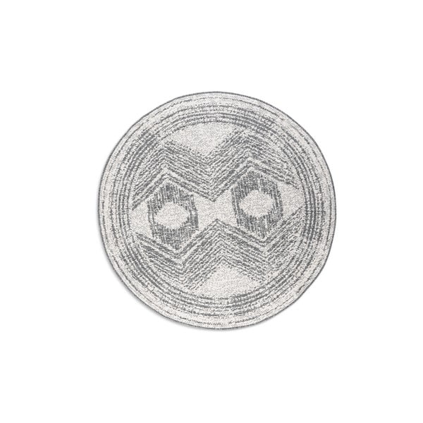 Sivi/krem okrugao vanjski tepih ø 100 cm Gemini – Elle Decoration