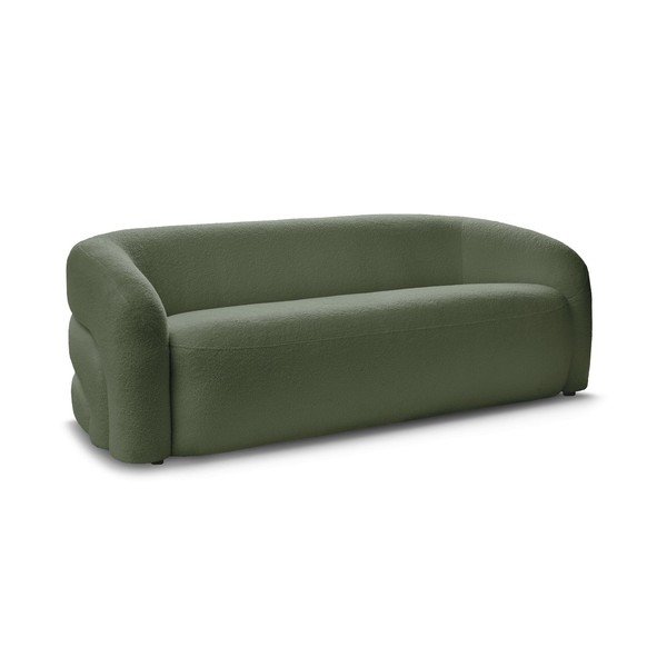 Zelena sofa od bouclé tkanine 193 cm Elina – Bobochic Paris-image-2