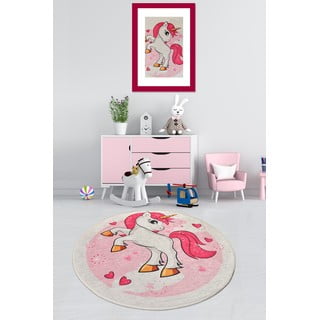 Dječji protuklizni tepih Conceptum Hypnose Poni, ø 140 cm