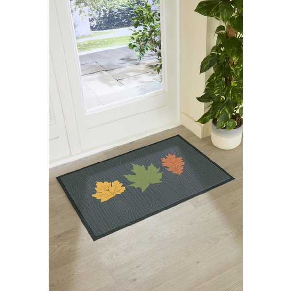 Otirač 40x70 cm Autumn Leaves on Green – Artsy Doormats-image-2