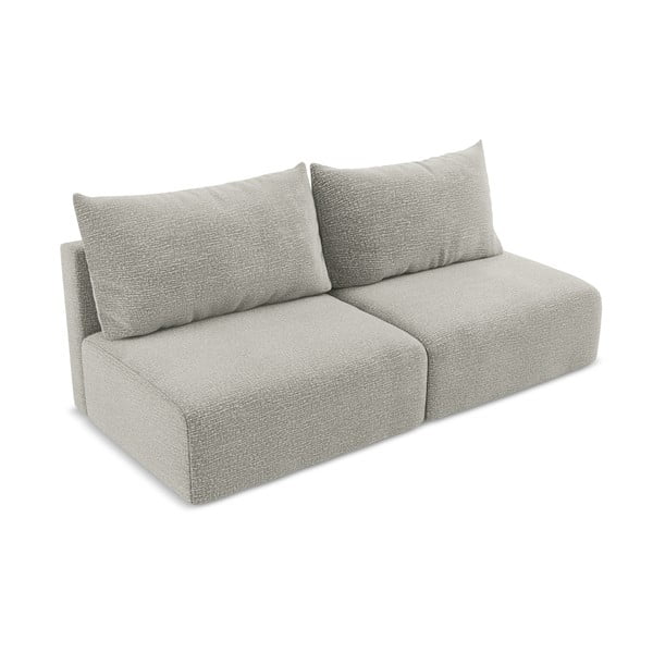 Svijetlo siva sklopiva/s prostorom za odlaganje sofa 216 cm Kalena – Makamii-image-2