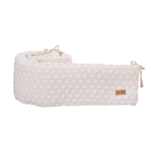 Bež ograda za dječji krevet od mješavine pamuka 170 cm Frosty Almond – Roba-image-2