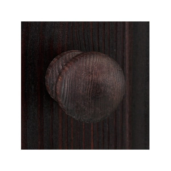 Smeđa TV komoda od masivnog bora 45x44 cm Cubrix – Støraa-image-4