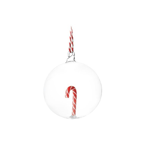 Stakleni ukas za božićno drvce 8 cm Candy Cane – Sass & Belle