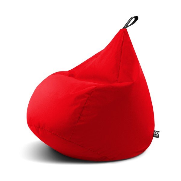 Crvena vreća za sjedenje Drop XL – So Soft?