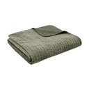 Zeleni prošiven prekrivač od samta 240x260 cm Attica Velvet Embroidered – Bianca