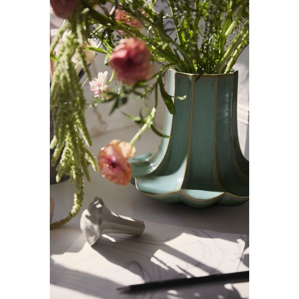 Svijetlo zelena keramička vaza (visina 20,5 cm) Kantarel – Kähler Design-image-2