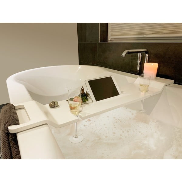 Bijela polica za kadu Wenko Matera, dužine 94 cm-image-4