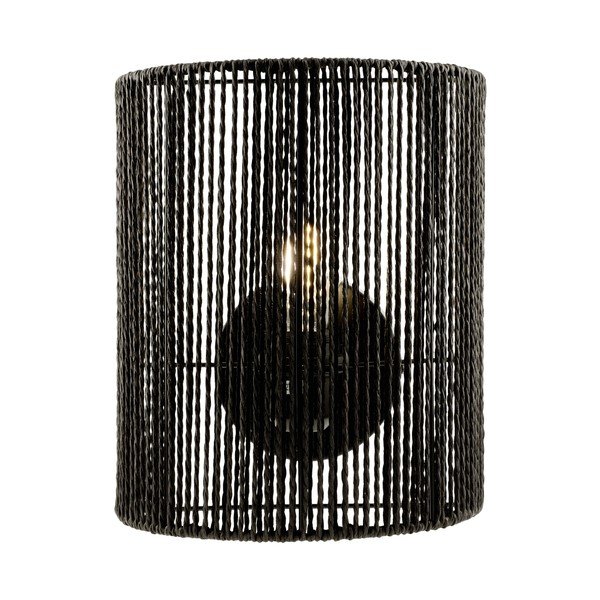 Crna zidna lampa Foresto – GTV