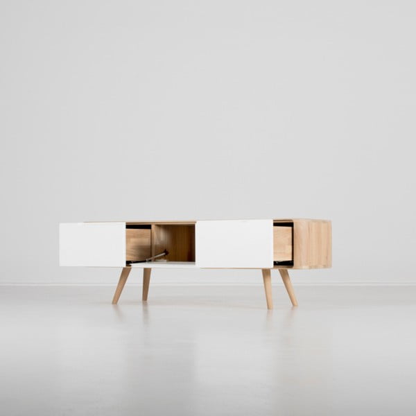 TV stolić od hrastovog drveta drveta Gazzda Ena, 135 x 42 x 45 cm-image-1