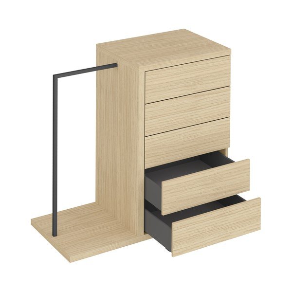 Niski ormar u dekoru hrasta 105x113 cm Hugo - TemaHome-image-3