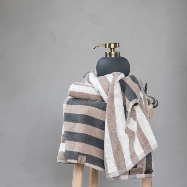 Plavo-sivi ručnik od organskog pamuka 50x90 cm Disorder - Mette Ditmer Denmark-image-1