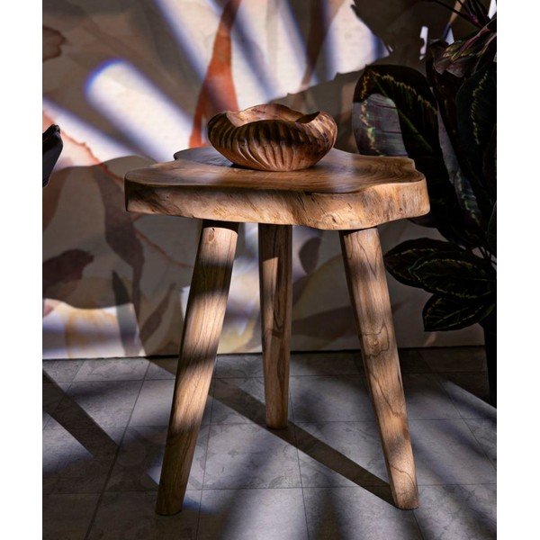 Stolac od masivne tikovine u prirodnoj boji Budut – Mauro Ferretti-image-1