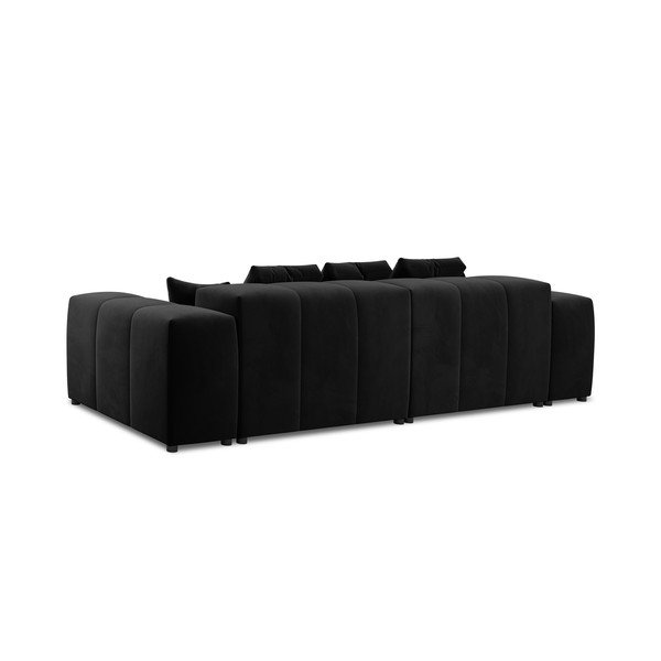 Crna baršunasta sofa 320 cm Rome Velvet - Cosmopolitan Design-image-3
