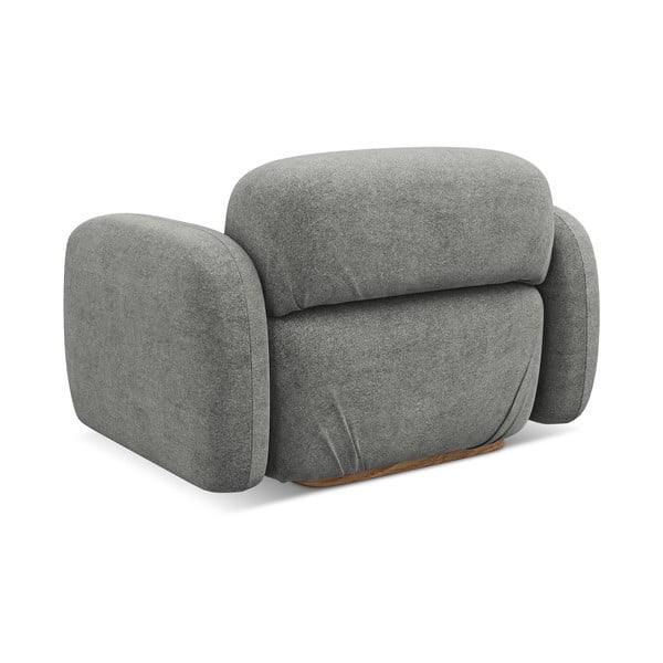 Siva modularna sjedeća garnitura od bouclé tkanine Ailani – Makamii-image-3