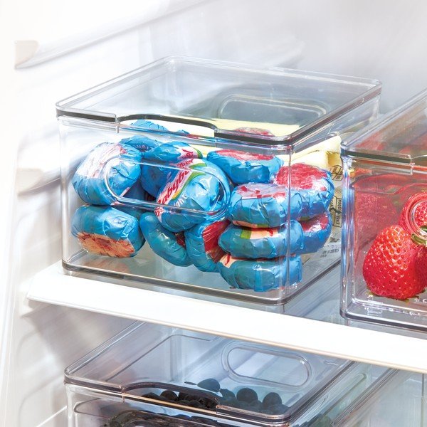 Prozirna kutija za odlaganje s poklopcem iDesign The Home Edit, 15,2 x 15,2 cm-image-1