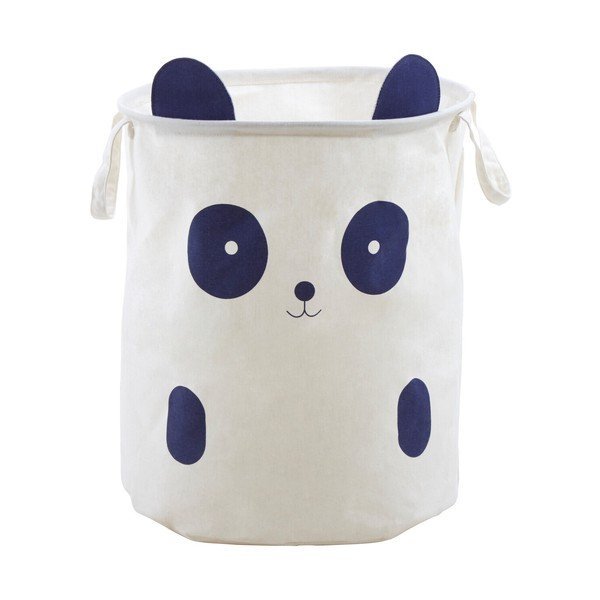 Bijela tekstilna dječja kutija za pohranu ø 38x48 cm Mimo Panda Face – Premier Housewares