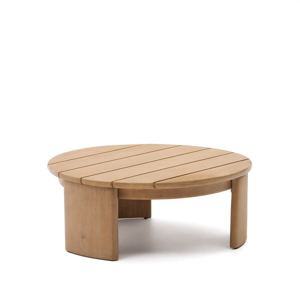Okrugli vrtni stol od masivnog eukaliptusa ø 90 cm Xoriguer – Kave Home