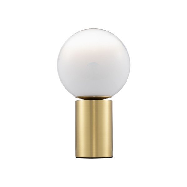 Bijela/u zlatnoj boji staklena stolna lampa (visina 35,5 cm) Vita – Nova Luce