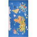 Plavi periv dječji tepih 80x120 cm Animal Atlas – Vitaus
