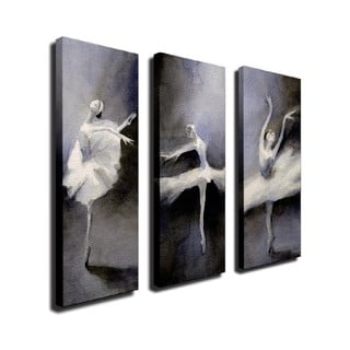 3-dijelna zidna slika na platnu Ballet