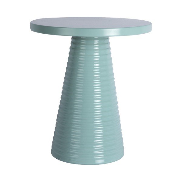 Metalni okrugao pomoćni stol ø 40 cm Catania Ribbed – Leitmotiv