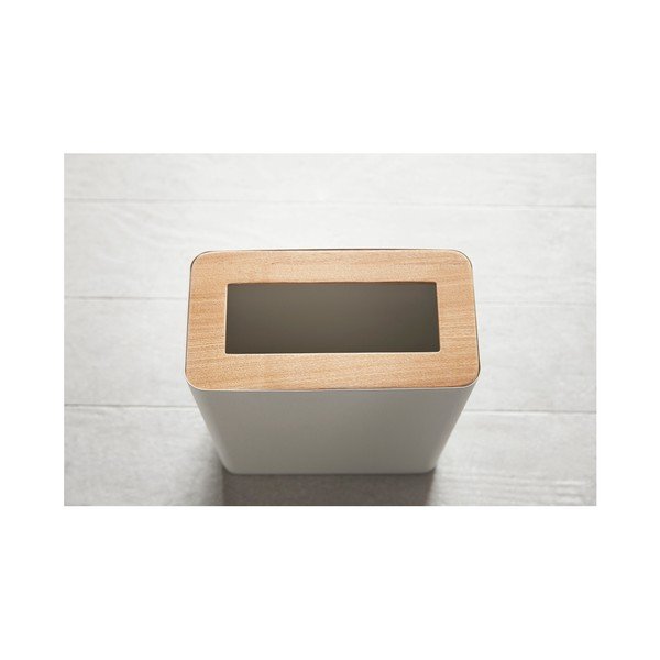 Bijela kanta za otpad YAMAZAKI Rin Square-image-4