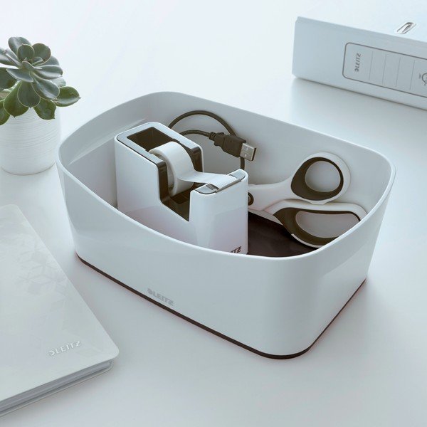 Bijelo-crna kutija Leitz Mybox, 24,5 cm-image-1