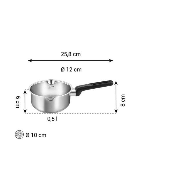 Tava za umake od nehrđajućeg čelika prikladna za indukcijsko kuhalo 500 ml Brava – Tescoma-image-3