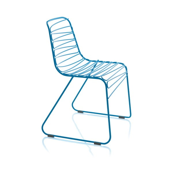 Plava stolica za blagovanje Magis Flux