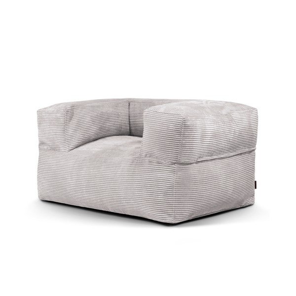 Svijetlo siva vreća za sjedenje od samta MooG – SLOWDOWN