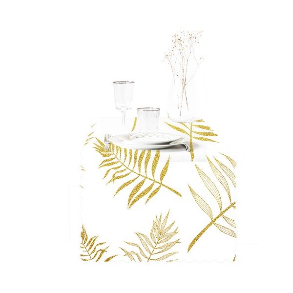 Nadstolnjak 45x140 cm Leaves – Minimalist Cushion Covers-image-3