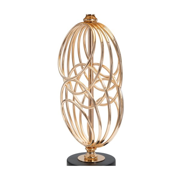 Crna/u zlatnoj boji stolna lampa s tekstilnim sjenilom (visina 58,5 cm) Circly – Mauro Ferretti-image-4