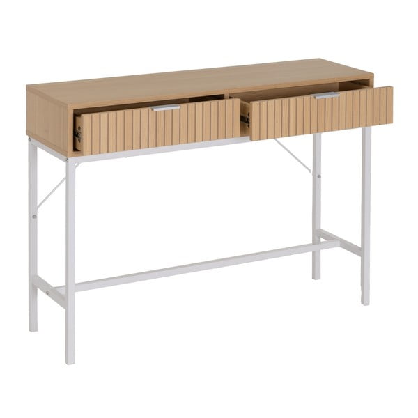 Pomoćni stol u dekoru hrasta u prirodnoj boji 30x100 cm Mid-Lines – Casa Selección-image-1