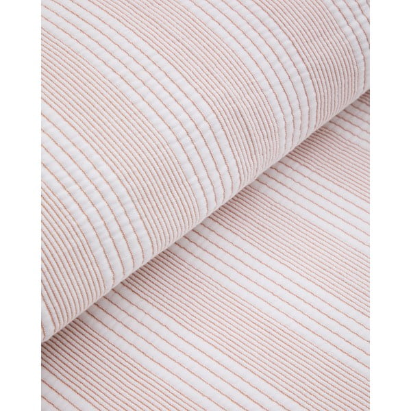 Crveni/bijeli pamučan prošiven prekrivač 240x260 cm Macie – Kave Home-image-2