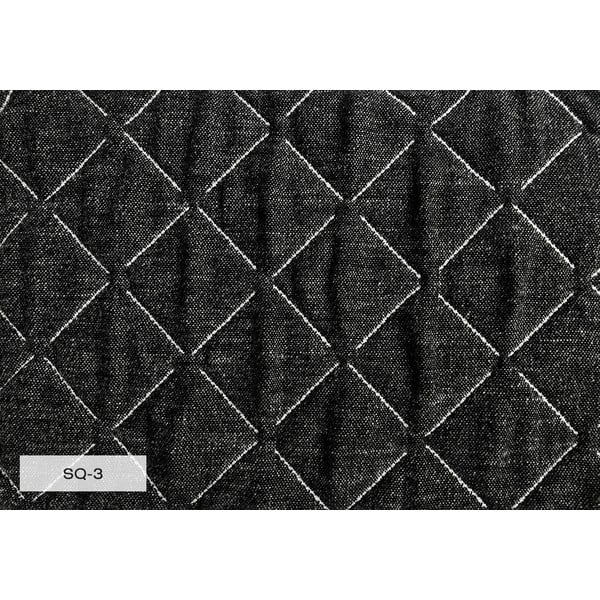 Crni tapecirani bračni krevet s podnicom 160x200 cm Sleepy Luna - Miuform-image-4