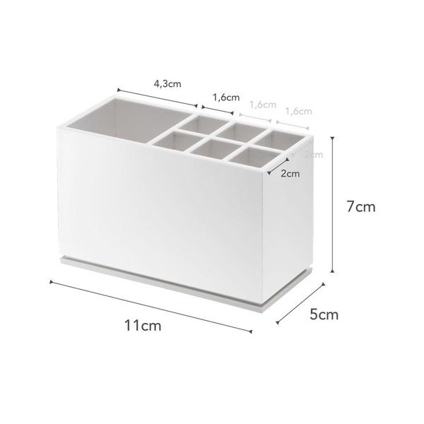 Bijela šalica za četkice za zube YAMAZAKI Mist-image-4