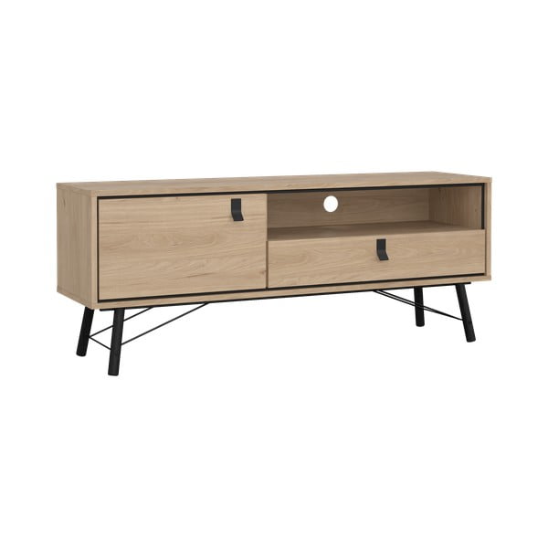 TV komoda u dekoru hrasta u prirodnoj boji 150x60x40 cm Ry – Tvilum-image-2