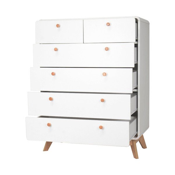 Bijela visoka komoda 81x104 cm Caitlin – Støraa-image-3