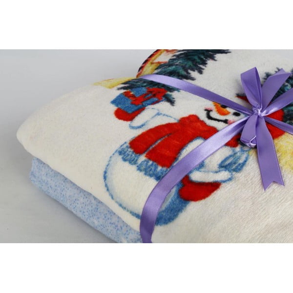 Deka s božićnim motivom od mješavine pamuka 150x200 cm – Mila Home-image-4