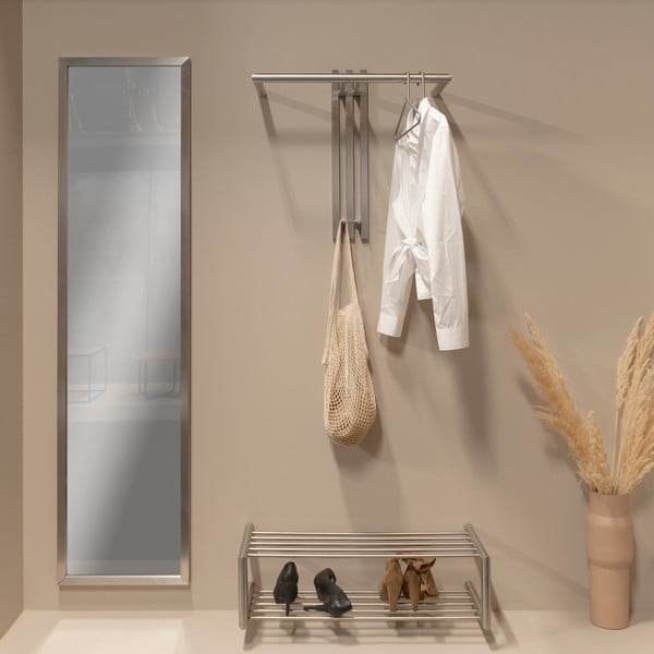 Metalna zidna vješalica u srebrnoj boji 65 cm Senza – Spinder Design-image-1